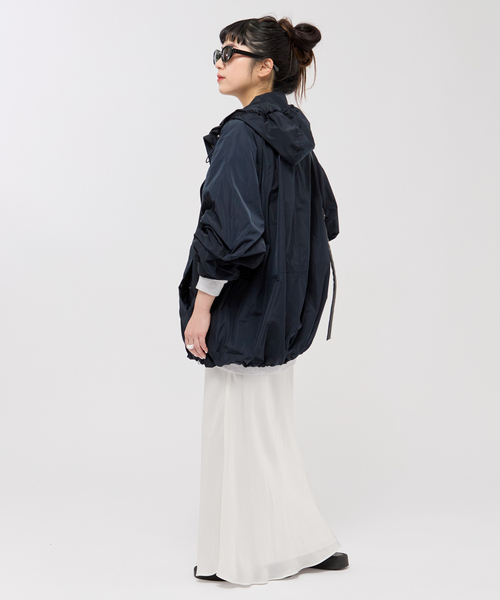 AP STUDIO(エーピーストゥディオ)の「メモリーコクーンパーカー(ナイロンジャケット・レディース・ネイビー/オリーブ・FREE)」の17枚目の写真