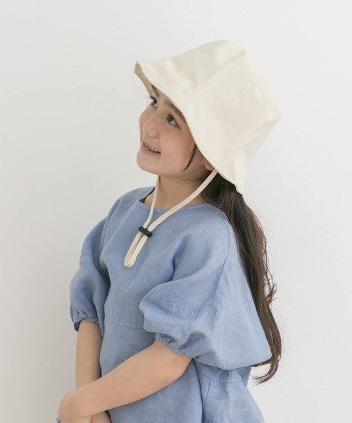 URBAN RESEARCH DOORS（アーバンリサーチドアーズ）の「コットンツイルパネルハット(KIDS)（ハット・キッズ・ベージュ/アイボリー・ONE）」の2枚目の写真