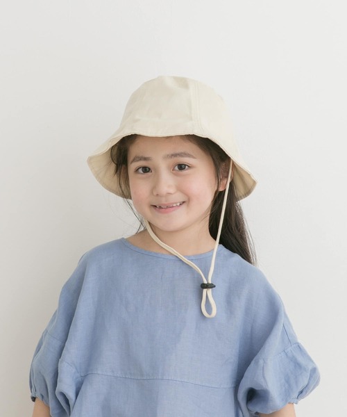 URBAN RESEARCH DOORS（アーバンリサーチドアーズ）の「コットンツイルパネルハット(KIDS)（ハット・キッズ・ベージュ/アイボリー・ONE）」の3枚目の写真