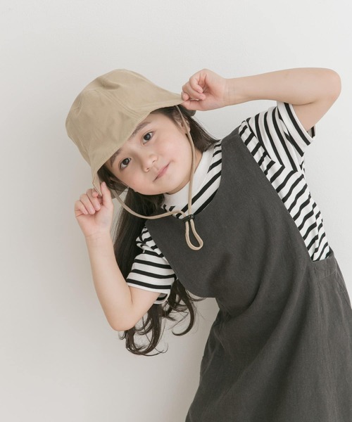 URBAN RESEARCH DOORS（アーバンリサーチドアーズ）の「コットンツイルパネルハット(KIDS)（ハット・キッズ・ベージュ/アイボリー・ONE）」の5枚目の写真