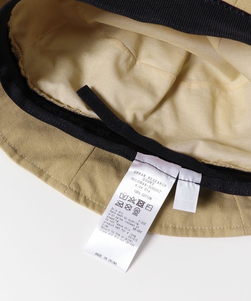 URBAN RESEARCH DOORS（アーバンリサーチドアーズ）の「コットンツイルパネルハット(KIDS)（ハット・キッズ・ベージュ/アイボリー・ONE）」の10枚目の写真