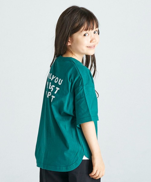 FOV(フォブ)の「フォブ YELL 6分袖 Tシャツ(Tシャツ/カットソー・キッズ・ホワイト/グリーン/ブラック・S/M/L/XL)」の5枚目の写真