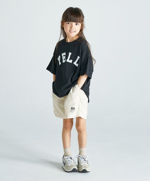 FOV(フォブ)の「フォブ YELL 6分袖 Tシャツ(Tシャツ/カットソー・キッズ・ホワイト/グリーン/ブラック・S/M/L/XL)」の8枚目の写真