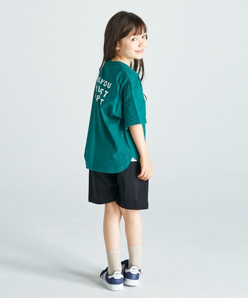 FOV(フォブ)の「フォブ YELL 6分袖 Tシャツ(Tシャツ/カットソー・キッズ・ホワイト/グリーン/ブラック・S/M/L/XL)」の12枚目の写真