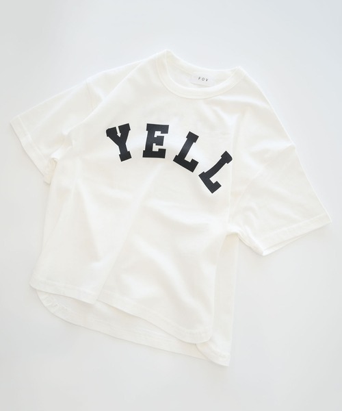 FOV(フォブ)の「フォブ YELL 6分袖 Tシャツ(Tシャツ/カットソー・キッズ・ホワイト/グリーン/ブラック・S/M/L/XL)」の21枚目の写真