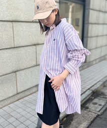 【BEVERLY HILLS POLO CLUB】ワンポイントロゴBIGシルエット長袖シャツ 4187-0140