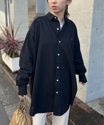 【BEVERLY HILLS POLO CLUB】ワンポイントロゴBIGシルエット長袖シャツ 4187-0140