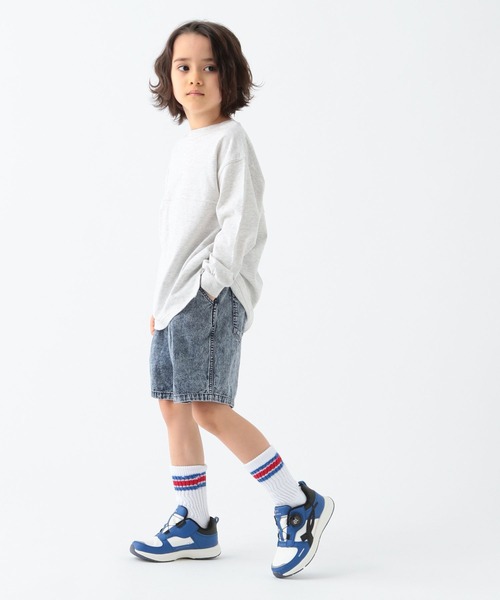 BAYFLOW（ベイフロー）の「ケミカルデニムハーフパンツ（KIDS）（デニムパンツ・キッズ・ブラック系/ブルー系・110cm/120cm/130cm/140cm/150cm）」の22枚目の写真