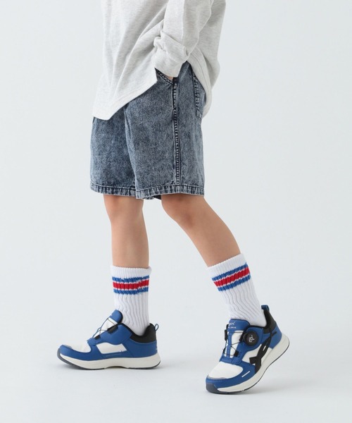 BAYFLOW（ベイフロー）の「ケミカルデニムハーフパンツ（KIDS）（デニムパンツ・キッズ・ブラック系/ブルー系・110cm/120cm/130cm/140cm/150cm）」の20枚目の写真