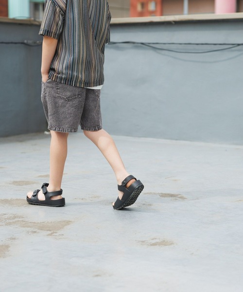 BAYFLOW（ベイフロー）の「ケミカルデニムハーフパンツ（KIDS）（デニムパンツ・キッズ・ブラック系/ブルー系・110cm/120cm/130cm/140cm/150cm）」の14枚目の写真