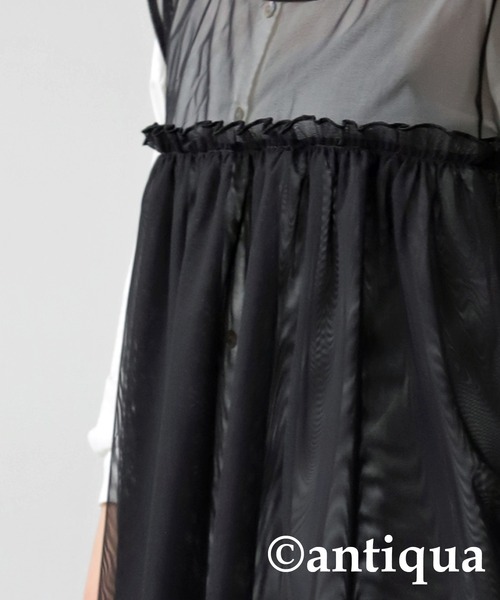 antiqua（アンティカ）の「シアートップス（シャツ/ブラウス・キッズ・ブラック・M/S）」の9枚目の写真