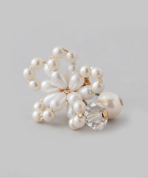 パールフラワーピアス（ピアス（両耳用））｜ANEMONE（アネモネ