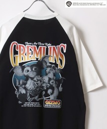 GREMLINS/グレムリン ギズモ フォト ヴィンテージ古着ライク バックプリント ビッグシルエット ラグラン半袖Tシャツ レディース メンズ