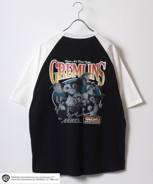 MARUKAWA(マルカワ)の「GREMLINS/グレムリン ギズモ フォト ヴィンテージ古着ライク バックプリント ビッグシルエット ラグラン半袖Tシャツ レディース メンズ(Tシャツ/カットソー・レディース・ホワイト/アッシュグレー/ブラック・M/LL/L)」の8枚目の写真