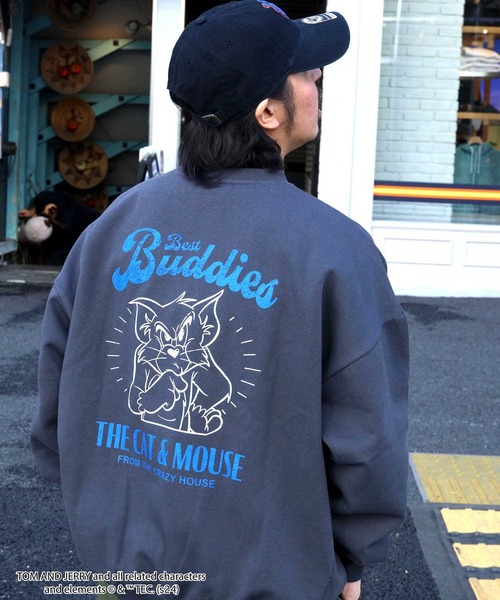 Right-on（ライトオン）の「トムとジェリ－スウェット（スウェット・メンズ・ブルー/ホワイト×グリーン/オレンジ/ブラウン/グリーン/レッド・L/XL/M）」の13枚目の写真