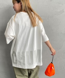 [CHUMS/チャムス] オーバーサイズ チャムスロゴ バックプリントTシャツ