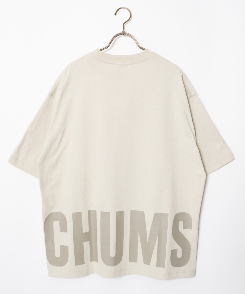 CHUMS（チャムス）の「[CHUMS/チャムス] オーバーサイズ チャムスロゴ バックプリントTシャツ（Tシャツ/カットソー・レディース・ホワイト/ブラック/グレイッシュベージュ/ブルーグリーン・M/L/XL）」の14枚目の写真