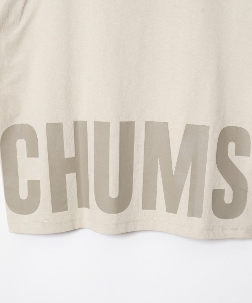 CHUMS（チャムス）の「[CHUMS/チャムス] オーバーサイズ チャムスロゴ バックプリントTシャツ（Tシャツ/カットソー・レディース・ホワイト/ブラック/グレイッシュベージュ/ブルーグリーン・M/L/XL）」の17枚目の写真