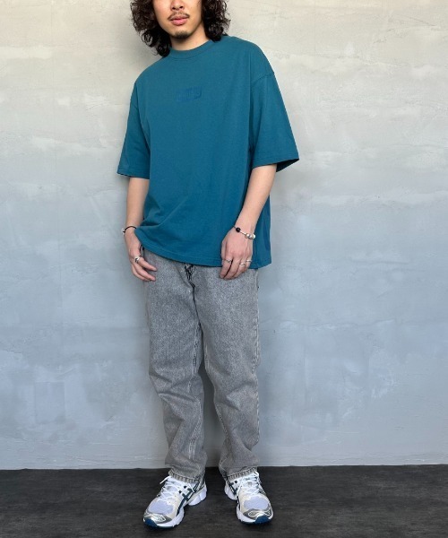 CHUMS（チャムス）の「[CHUMS/チャムス] オーバーサイズ チャムスロゴ バックプリントTシャツ（Tシャツ/カットソー・レディース・ホワイト/ブラック/グレイッシュベージュ/ブルーグリーン・M/L/XL）」の7枚目の写真