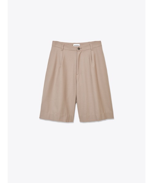 ENCIRCLE(エンサークル)の「【ENCIRCLE/エンサークル】One tuck shorts/ワンタックシショート(パンツ)(その他パンツ・レディース・ブラック/ベージュ・1/2)」の8枚目の写真