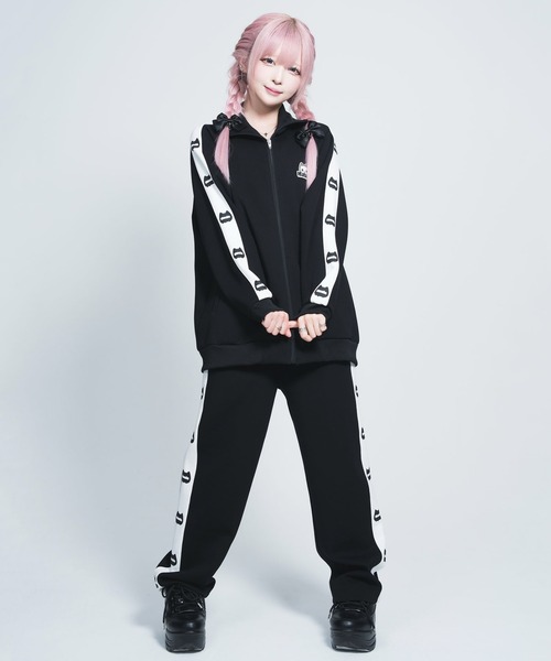 Hauls（ハウルズ）の「新！ネ申おジャージ参上！ 【 セットアップ 】（ジャージ・レディース・ブラック/サックスブルー/ホワイト・FREE/X-LARGE）」の7枚目の写真