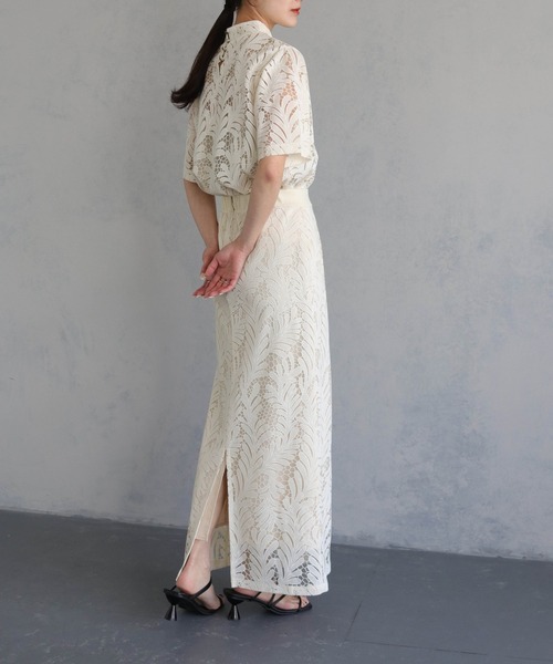 アンジェム　&g'aime Bicolor long knit tunic &g'aime（アンジェム）の「【&g'aime】バイカラーロングニット