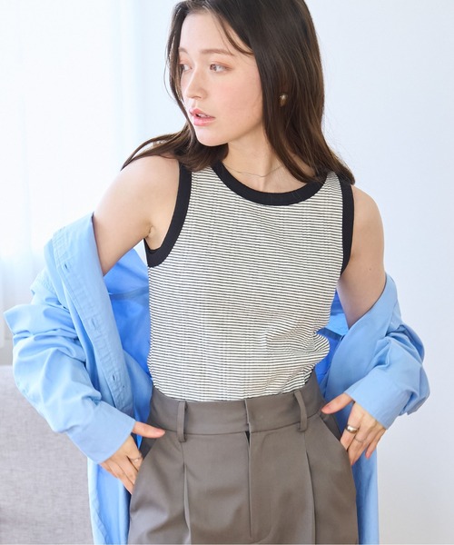 WEGO（ウィゴー）の「WEGO/シンプルタンク（タンクトップ・レディース・ホワイト/ブラック系その他5/ブラック/ホワイト系その他5・FREE）」の20枚目の写真