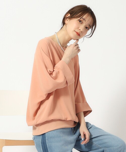 DRESKIP（ドレスキップ）の「◆【無理せずキレイ/イージーケア/UV】ビンテージドルマン7分袖ブラウス（シャツ/ブラウス・レディース・ライトイエロー系/ブラック/ライトベージュ/ブルー/オフホワイト/オレンジ・00）」の6枚目の写真