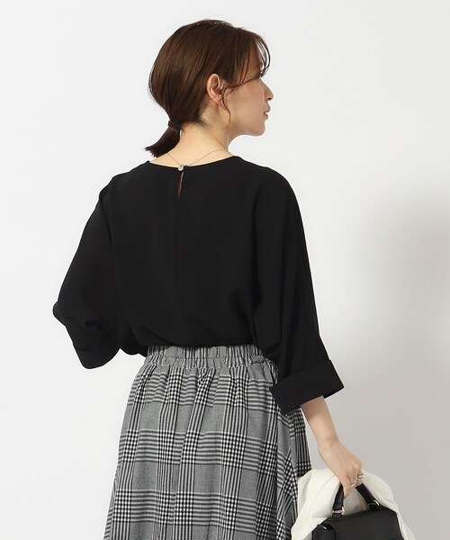 DRESKIP（ドレスキップ）の「◆【無理せずキレイ/イージーケア/UV】ビンテージドルマン7分袖ブラウス（シャツ/ブラウス・レディース・ライトイエロー系/ブラック/ライトベージュ/ブルー/オフホワイト/オレンジ・00）」の17枚目の写真