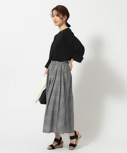 DRESKIP（ドレスキップ）の「◆【無理せずキレイ/イージーケア/UV】ビンテージドルマン7分袖ブラウス（シャツ/ブラウス・レディース・ライトイエロー系/ブラック/ライトベージュ/ブルー/オフホワイト/オレンジ・00）」の19枚目の写真