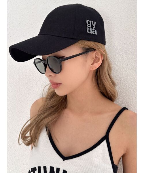 GYDA（ジェイダ）の「スリムフレームカラー ボストンサングラス（サングラス・レディース・ブラック/クリア・FREE）」の5枚目の写真