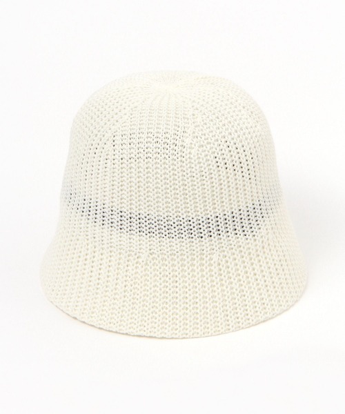 GLOBAL WORK(グローバルワーク)の「UVカットリブサーモバケハ/108276(ハット・レディース・アイボリー/ブラック/ベージュ/グレー・FREE)」の2枚目の写真