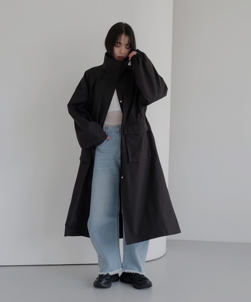 LIAN(リアン)の「スタンドモッズコート(モッズコート・レディース・アイボリー/ブラック/ベージュ・FREE)」の21枚目の写真