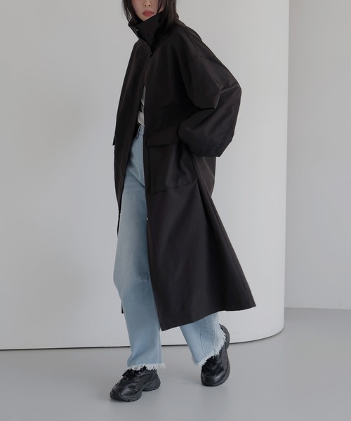 LIAN(リアン)の「スタンドモッズコート(モッズコート・レディース・アイボリー/ブラック/ベージュ・FREE)」の22枚目の写真