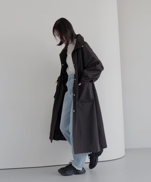 LIAN(リアン)の「スタンドモッズコート(モッズコート・レディース・アイボリー/ブラック/ベージュ・FREE)」の14枚目の写真