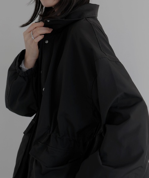 LIAN(リアン)の「スタンドモッズコート(モッズコート・レディース・アイボリー/ブラック/ベージュ・FREE)」の18枚目の写真