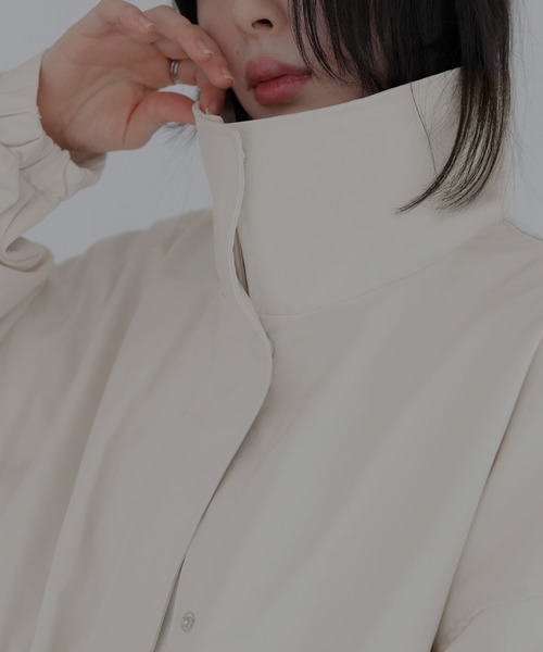 LIAN(リアン)の「スタンドモッズコート(モッズコート・レディース・アイボリー/ブラック/ベージュ・FREE)」の5枚目の写真