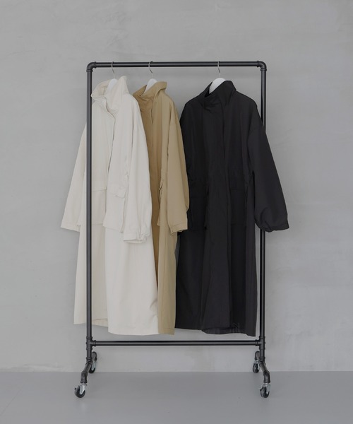 LIAN(リアン)の「スタンドモッズコート(モッズコート・レディース・アイボリー/ブラック/ベージュ・FREE)」の6枚目の写真