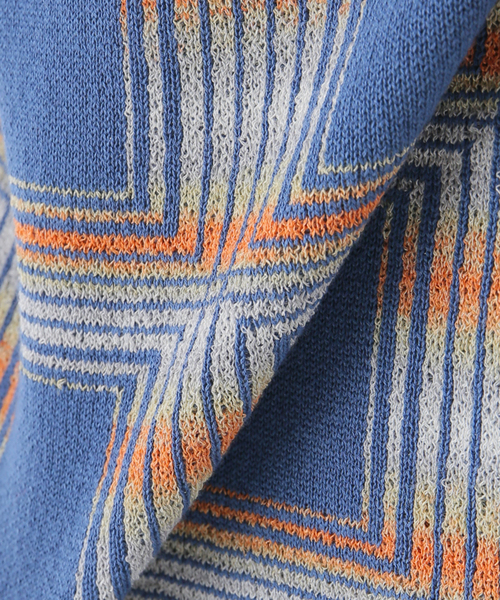 トップス gim context ombre check knit poro gim context ombre check knit poro（Other Brands Polo Shirt