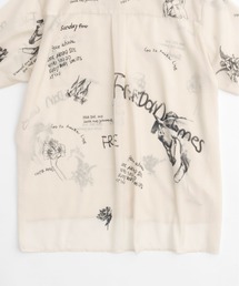 ドローイングプリントトップ　MAISON SPECIAL ブラック MAISON SPECIAL（メゾンスペシャル）の「Drawing Print Top