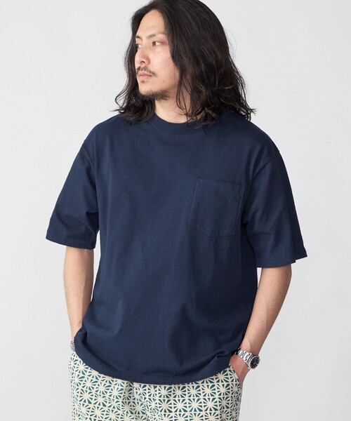 SHIPS(シップス)の「SHIPS: COTTON USA ポケット Tシャツ(Tシャツ/カットソー・メンズ・ライトブルー/クリーム/ピンク/グリーン/ライトグレー/ホワイト/ネイビー/ダークグレー・X-LARGE/LARGE/MEDIUM/SMALL)」の7枚目の写真