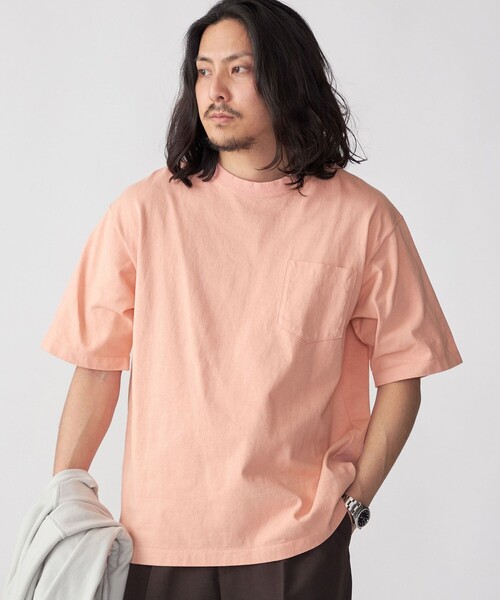 SHIPS(シップス)の「SHIPS: COTTON USA ポケット Tシャツ(Tシャツ/カットソー・メンズ・ライトブルー/クリーム/ピンク/グリーン/ライトグレー/ホワイト/ネイビー/ダークグレー・X-LARGE/LARGE/MEDIUM/SMALL)」の8枚目の写真