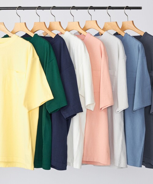 SHIPS(シップス)の「SHIPS: COTTON USA ポケット Tシャツ(Tシャツ/カットソー・メンズ・ライトブルー/クリーム/ピンク/グリーン/ライトグレー/ホワイト/ネイビー/ダークグレー・X-LARGE/LARGE/MEDIUM/SMALL)」の5枚目の写真