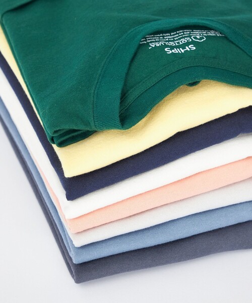 SHIPS(シップス)の「SHIPS: COTTON USA ポケット Tシャツ(Tシャツ/カットソー・メンズ・ライトブルー/クリーム/ピンク/グリーン/ライトグレー/ホワイト/ネイビー/ダークグレー・X-LARGE/LARGE/MEDIUM/SMALL)」の9枚目の写真
