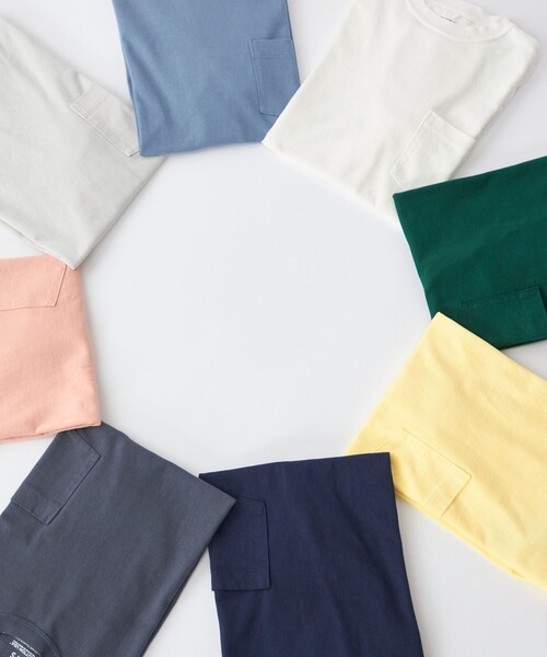 SHIPS(シップス)の「SHIPS: COTTON USA ポケット Tシャツ(Tシャツ/カットソー・メンズ・ライトブルー/クリーム/ピンク/グリーン/ライトグレー/ホワイト/ネイビー/ダークグレー・X-LARGE/LARGE/MEDIUM/SMALL)」の13枚目の写真