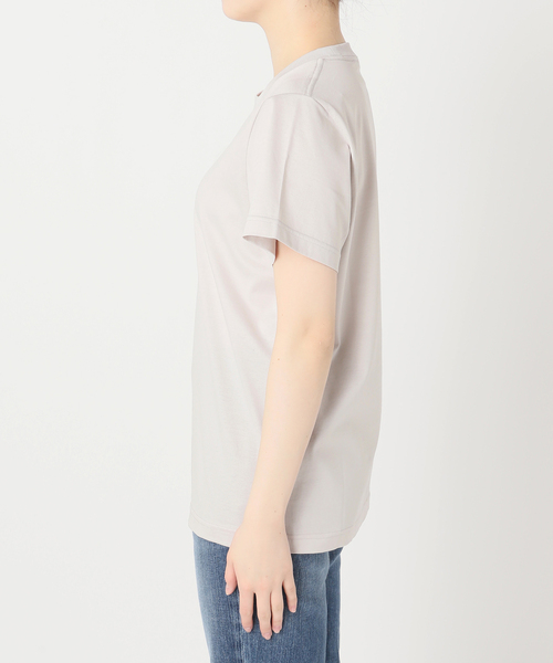Spick & Span（スピックアンドスパン）の「ファインコットンTシャツ（Tシャツ/カットソー・レディース・グレー/ホワイト/ライトグレー/ベージュ・FREE）」の14枚目の写真