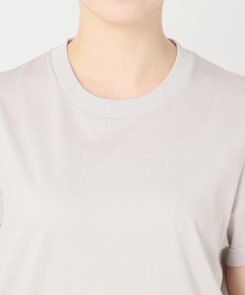Spick & Span（スピックアンドスパン）の「ファインコットンTシャツ（Tシャツ/カットソー・レディース・グレー/ホワイト/ライトグレー/ベージュ・FREE）」の16枚目の写真
