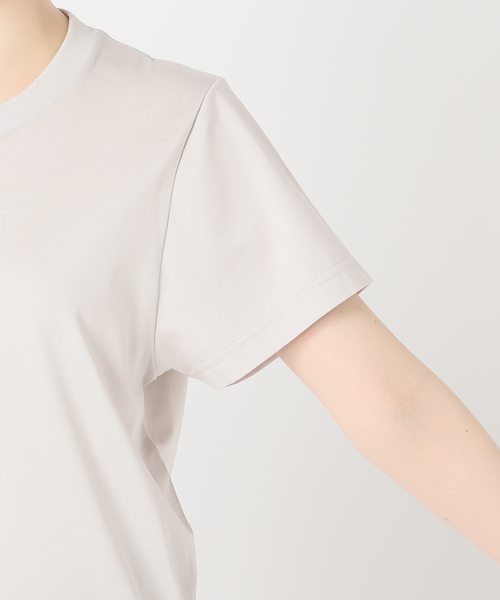 Spick & Span（スピックアンドスパン）の「ファインコットンTシャツ（Tシャツ/カットソー・レディース・グレー/ホワイト/ライトグレー/ベージュ・FREE）」の18枚目の写真