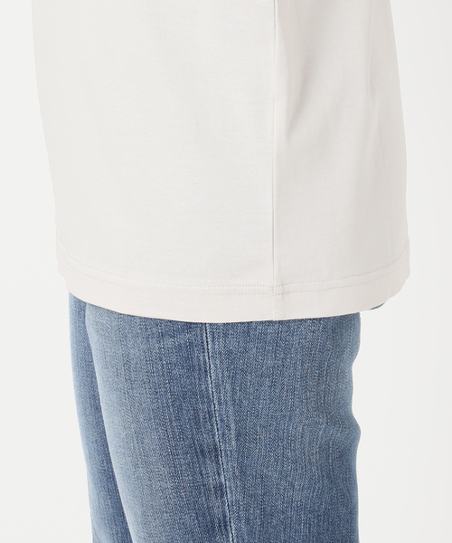 Spick & Span（スピックアンドスパン）の「ファインコットンTシャツ（Tシャツ/カットソー・レディース・グレー/ホワイト/ライトグレー/ベージュ・FREE）」の20枚目の写真