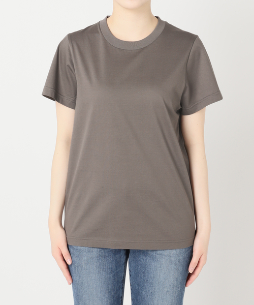 Spick & Span（スピックアンドスパン）の「ファインコットンTシャツ（Tシャツ/カットソー・レディース・グレー/ホワイト/ライトグレー/ベージュ・FREE）」の22枚目の写真